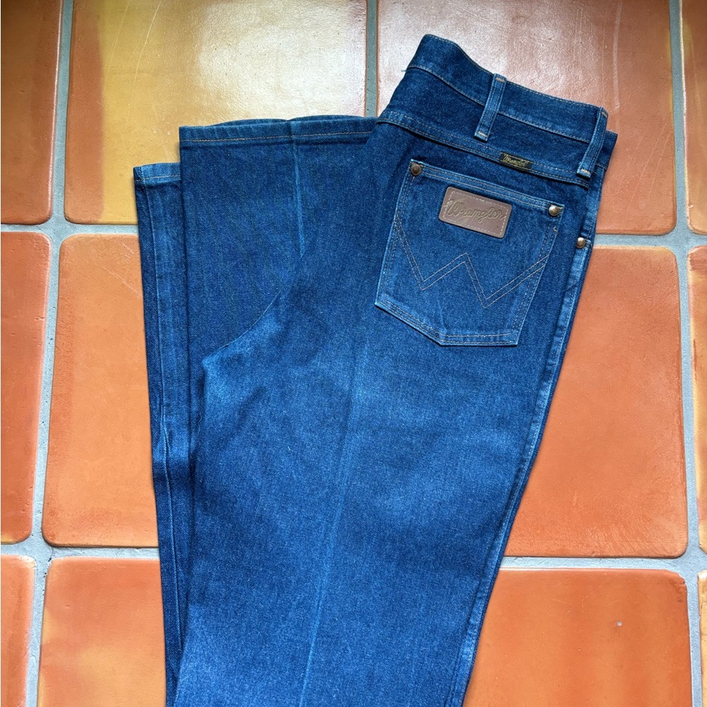 Vintage Wrangler Men's Straight Blue Jeans